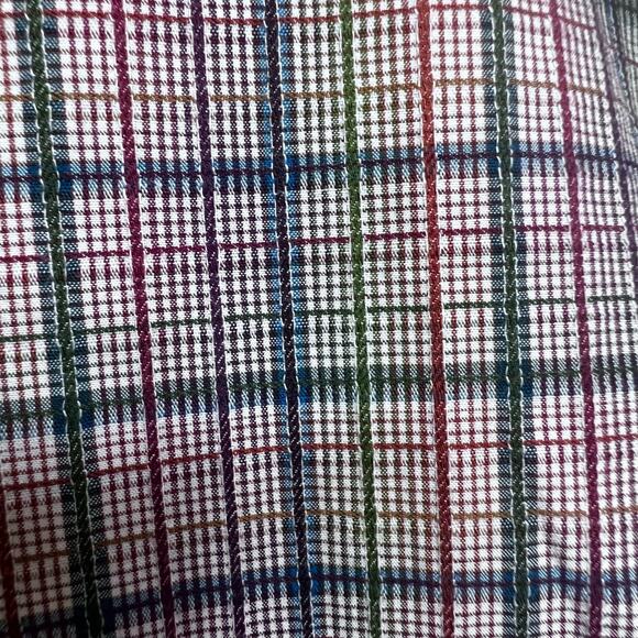Alan Flusser shirt Men’s XL multicolor long sleeve button down plaid check - Picture 6 of 9